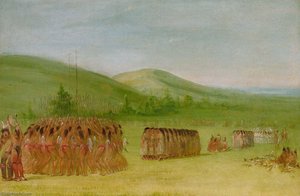 Ball Play Dance, Choctaw — George Catlin