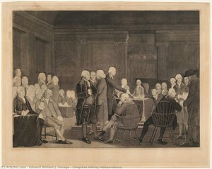 Congress Voting Independence — Edward William J. Savage