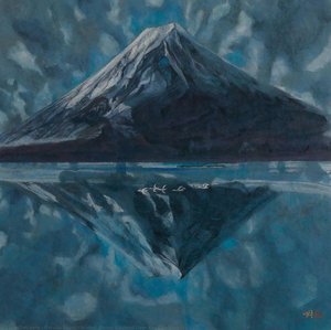 Winter Storm Gathers Over The Shore At Mt. Fuji — Ōtsuka Akira