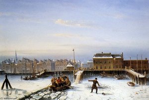 Scholten Family On Ice Sun — Charles Henri Joseph Leickert