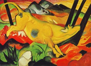 The Yellow Cow — Franz Marc, German Expressionism