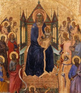 Virgin And Child With Angels And Saints (detail) — Angelo Puccinelli
