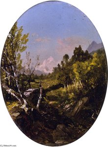 Valley Landscape, Trenton Falls, Ny — John Frederick Kensett