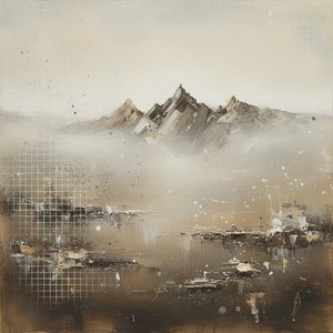 Ephemeral Structures: A Meditative Convergence Of Geometric Form And Primordial Mist — David Moreau, Plaster & Texture Art