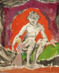Seated Child — Charles Henry Sims