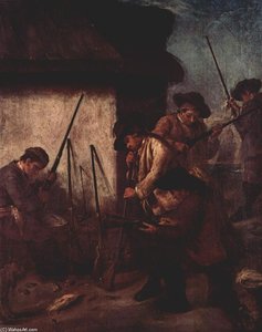 Preparing The Guns — Pietro Longhi