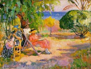 Woman Sewing — Henri Lebasque