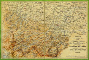 Topographic Map Of The States Of Parma (parma, Piacenza And Guastalla) In Maria Luigia — Graf Fedor Von Karacsay