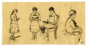 Studies Of Children — Theodore Clement Steele, Impressionism