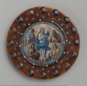 Nun’s Badge With The Virgin Of The Immaculate Conception — Nicolás Rodríguez Juárez, Baroque Mexican