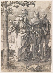 The Story Of Adam And Eve, The First Prohibition — Lucas Van Leyden