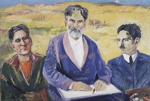 Self-portrait. Three Ages. — Martiros Sarian