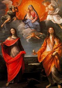 Madonna With St. Lucia And St. Mary Magdalene — グイド・レーニ