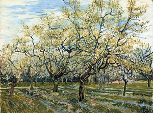The White Orchard — Vincent Willem Van Gogh, Post-impressionism