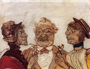 Monsieur Und Madame Rousseau Sprechen Mit Sophie Yoteko — James Ensor