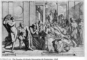 Drunken Alcibiades Interrupting The Symposium — Pietro Testa