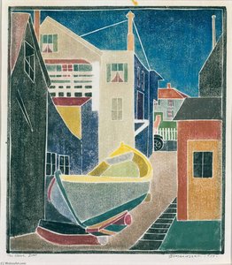 The Seine Boat — Blanche Lazzell