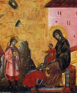 Adoration Of The Magi (detail) — Guido Da Siena, Byzantine
