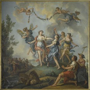 Zéphyr Et Flore, Ou Le Printemps — Charles Amédée Philippe Van Loo