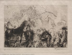 Horse Market In Algiers — Paul Albert Besnard