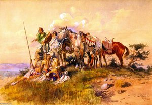 Watching For The Smoke Signal — Charles Marion Russell