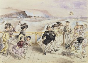 A Bracing Day At The Seaside — John Leech