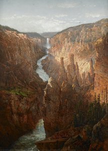 Grand Canyon, Yellowstone River, Wyoming — William Louis Sonntag Junior, Romanticism