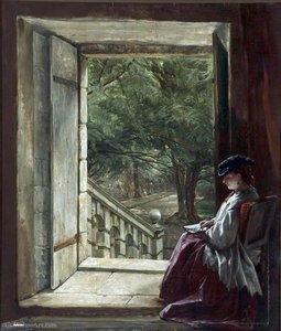 Dorothy Vernon's Doorway, Haddon Hall — Alfred Elmore