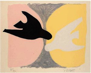 The Order Of Birds 1 — Georges Braque, Cubist Abstraction