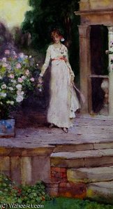 Lady on the Rose Terrace