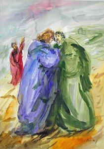 "we Saw Him" — Mária Bozóky, Expressionism