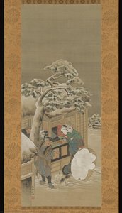 In Front Of A Shop — Katsushika Hokusai
