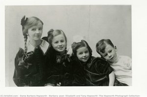 Barbara, Joan, Elizabeth And Tony Hepworth (the Hepworth Photograph Collection) — Barbara Hepworth