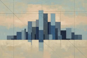 Architectural Coordinates in Azure and Ochre
