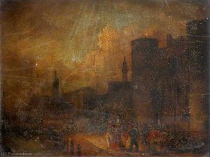 Port Scene (Sailors Joining Ship at the Tower of London)