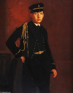 Achille De Gas As A Naval Cadet (detail) — Edgar Degas