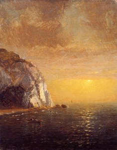 Rowing At Sunset — Jasper Francis Cropsey