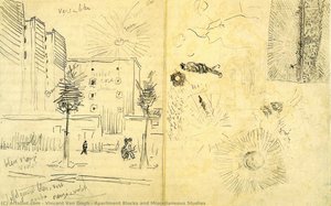 Apartment Blocks And Miscellaneous Studies — Vincent Willem Van Gogh, Post-impressionist Landscape