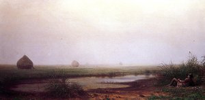 Marsh With A Hunter — Martin Johnson Heade