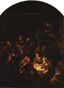 Adoration Of The Shepherds 1 — Rembrandt Van Rijn, Baroque