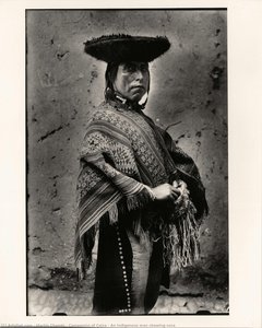 Campesino of Calca / An indigenous man chewing coca