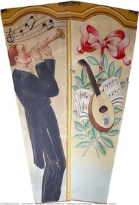 Scott's 'wonder Waltzers' Trumpeter And Mandolin (shutter, Two Panels) — Sid Farmer