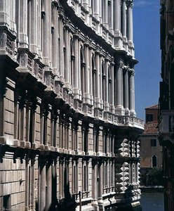 Ca' Pesaro Façade on the Rio delle Due Torri