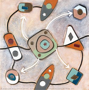Grecale, , Oil And Oxides On Bas-relief In Plaster On Canvas (70 X 70 Cm) (2021) — Andrea Benetti