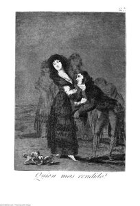 Who Is More Overcome. — Francisco José De Goya Y Lucientes