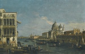 Venice, A View Of The Entrance To The Grand Canal, Looking East, With Santa Maria Della Salute — Apollonio Domenichini (maestro Della Fondazione Langmatt)