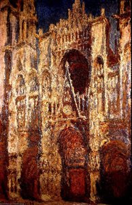 Rouen Cathedral Facade In Sunlight — Claude Monet, Impressionist Landscape