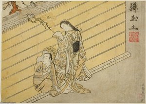 The Hole In The Wall — Suzuki Harunobu