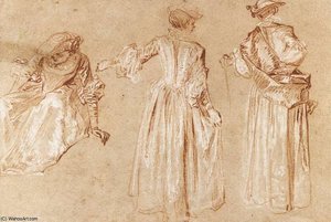 Untitled (7776) — Jean-antoine Watteau, Rococo