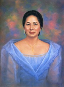 Portrait Of First Lady Aurora Aragon Quezon — Lourdes Coching Rodriguez